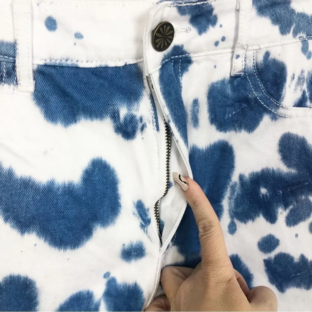 SHOW ME YOUR MUMU | NEW Houston High Waist Tie Dye Denim Shorts Women’s Size 29